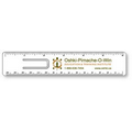 .015 White Plastic Punched Clip Bookmark - 1.25"x6.25" , Full Color